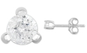 Macy's Diamond Accent Single Stud Earring in 14k White Gold